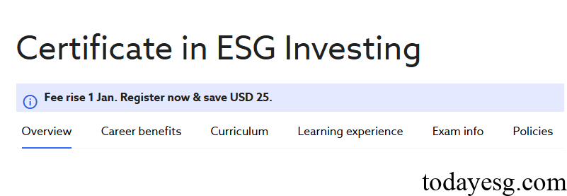 2025年CFA ESG考试备考